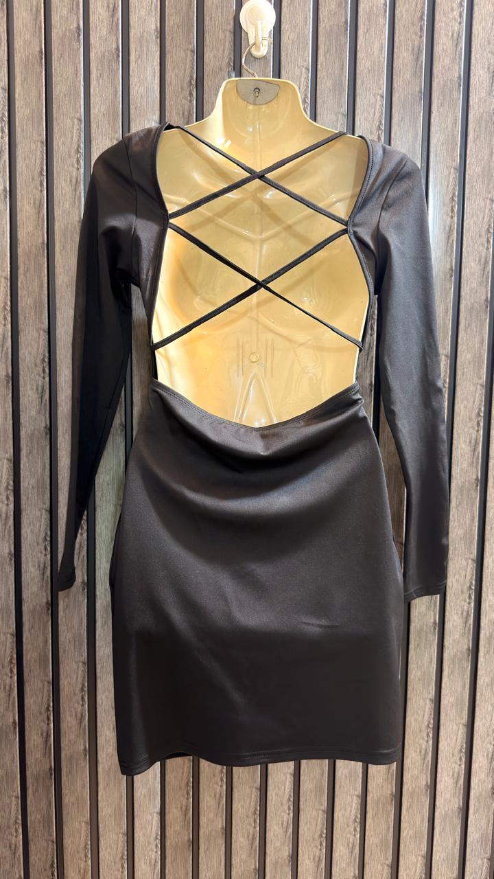 Chest 19  Fabric Silk Jersey Women’s Classy Western Evening Mini Dress