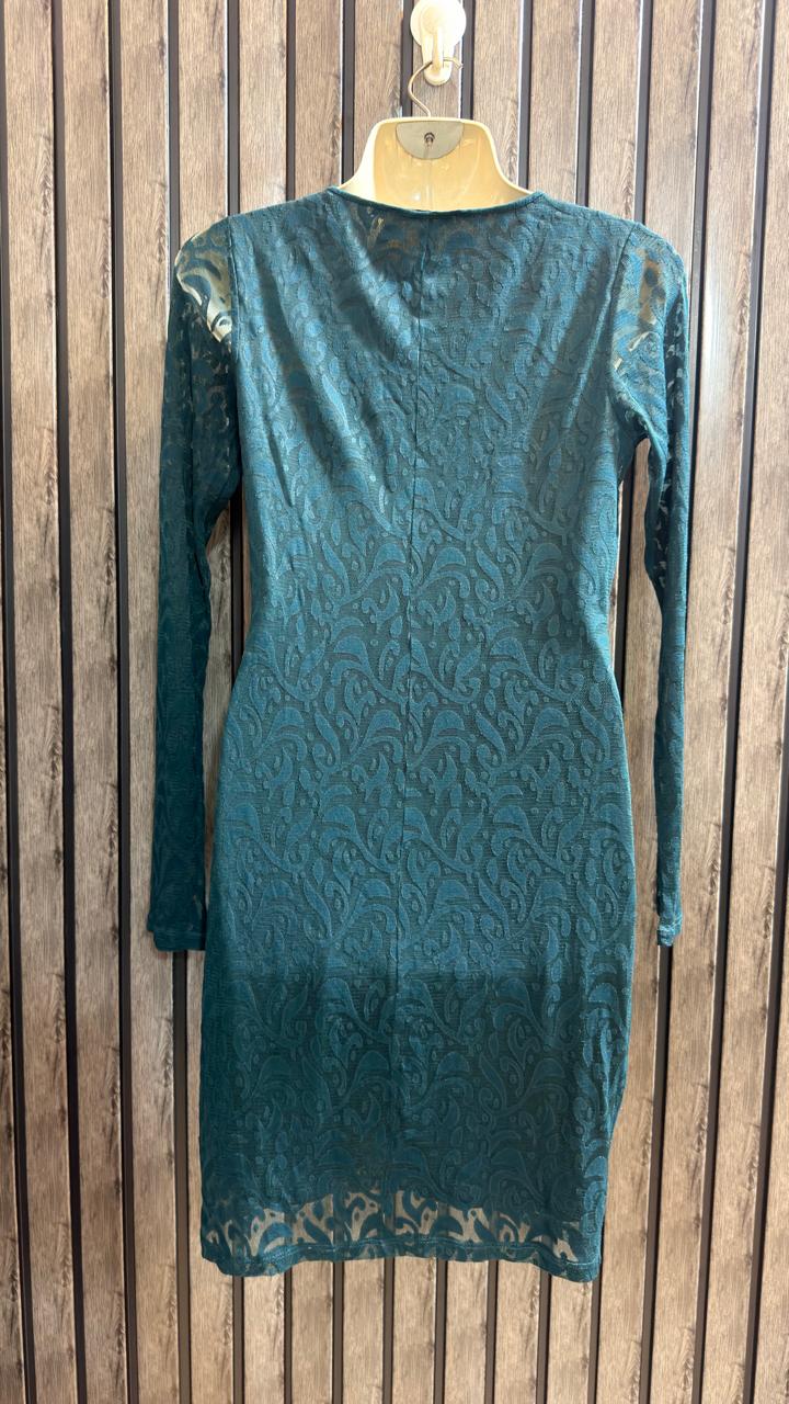 Chest 19  Lenght 33  Fabric Net Branded Women’s Stylish Mini Party Dress