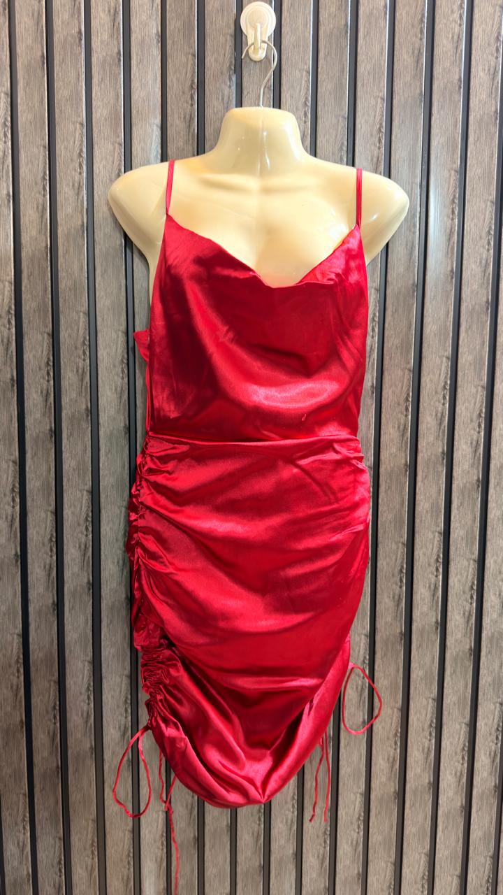Chest 17  Lenght 33  Fabric Silk Women’s Chic Branded Evening Mini Dress