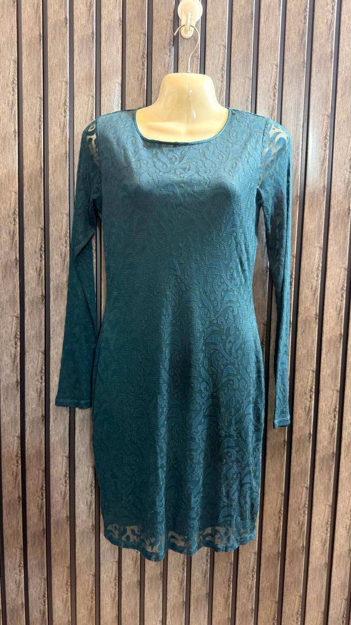 Chest 19  Lenght 33  Fabric Net Branded Women’s Stylish Mini Party Dress