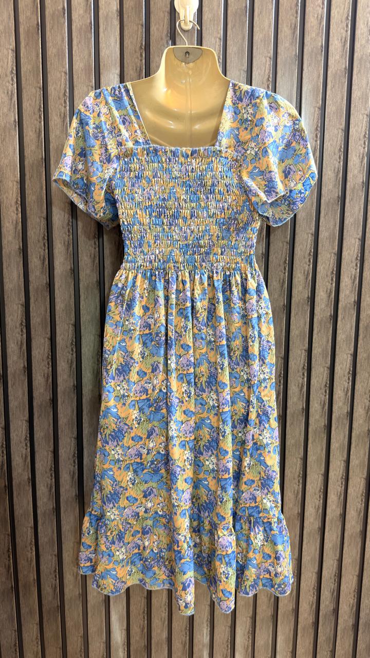 Chest 17  Lenght 39  Fabric Chiffon Ladies Elegant Western Mini Dress