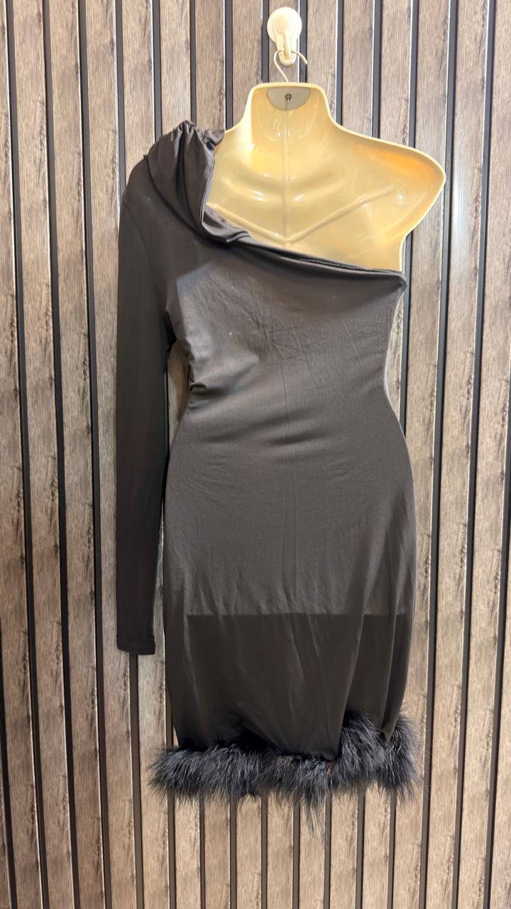 Chest 19  Length 33  Fabric Silk Jersey Women’s Elegant Branded Cocktail Mini Dress