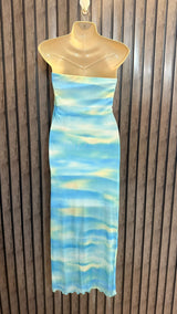 Chest 16  Lenght 45  Fabric net  and Jersey Fashionable Western Maxi Dress for Women