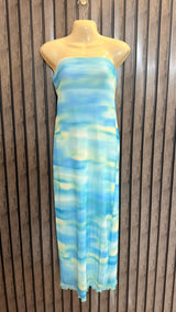 Chest 16  Lenght 45  Fabric net  and Jersey Fashionable Western Maxi Dress for Women