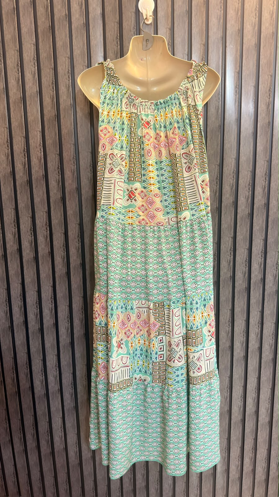 Chest 23  Lenght 47  Fabric linen Luxury Long Maxi