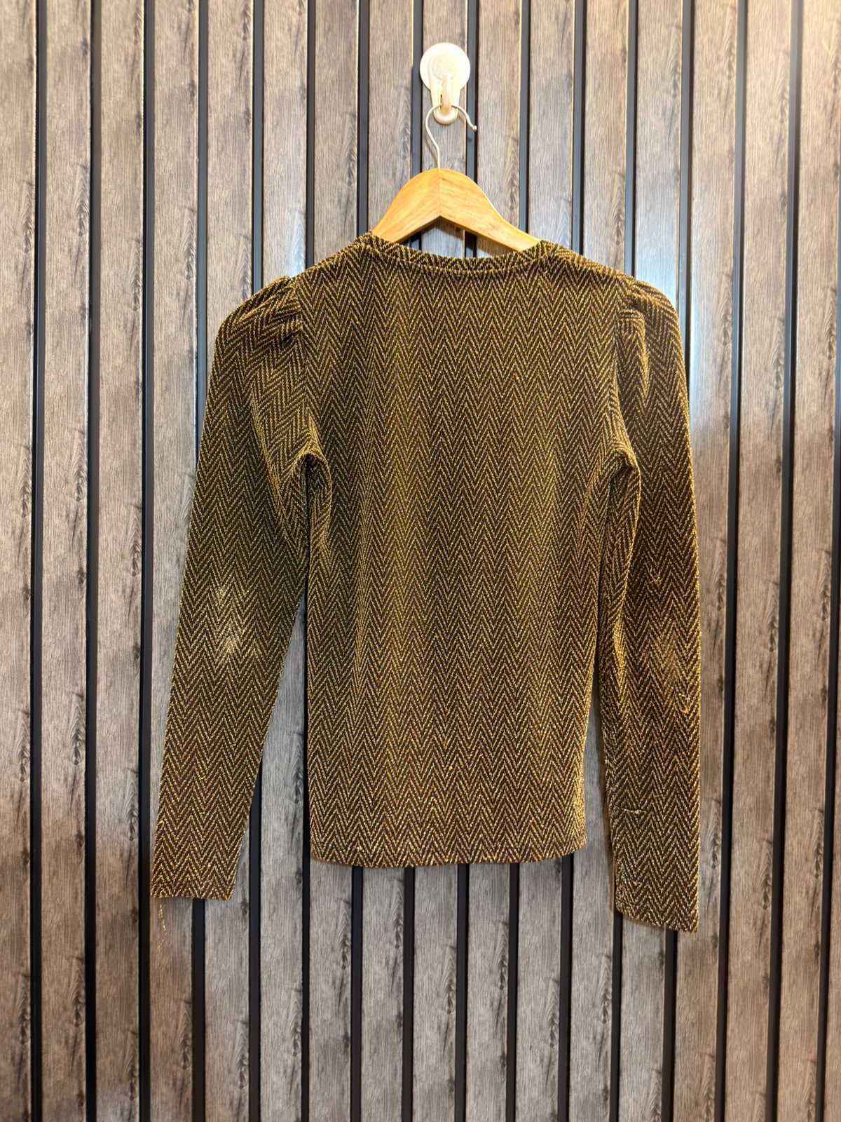 Chest 17  Length 22 Elegant Shimmer Party Top