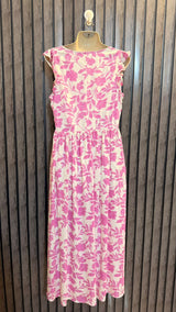 Chest 20  Length 51  Fabric Linen Women’s Long Dress