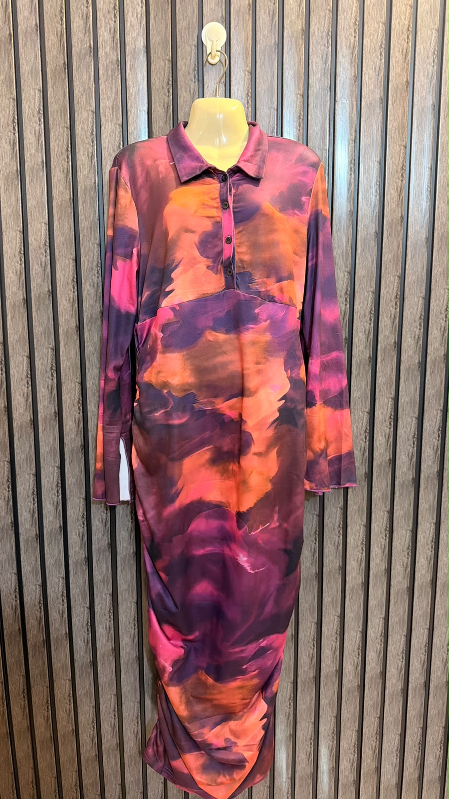 Chest 21  Length 58  Fabric Silk Jersey Women’s Branded Long Dress