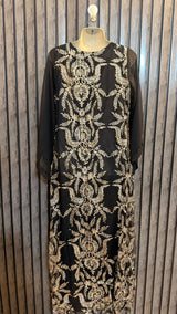 Chest 19  Length 54  Fabric Net And Chiffon Stylish Women’s Party Wear Long Maxi Dress