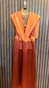 Chest 18  Length 57  Fabric Silk Women’s Stylish Maxi Dress
