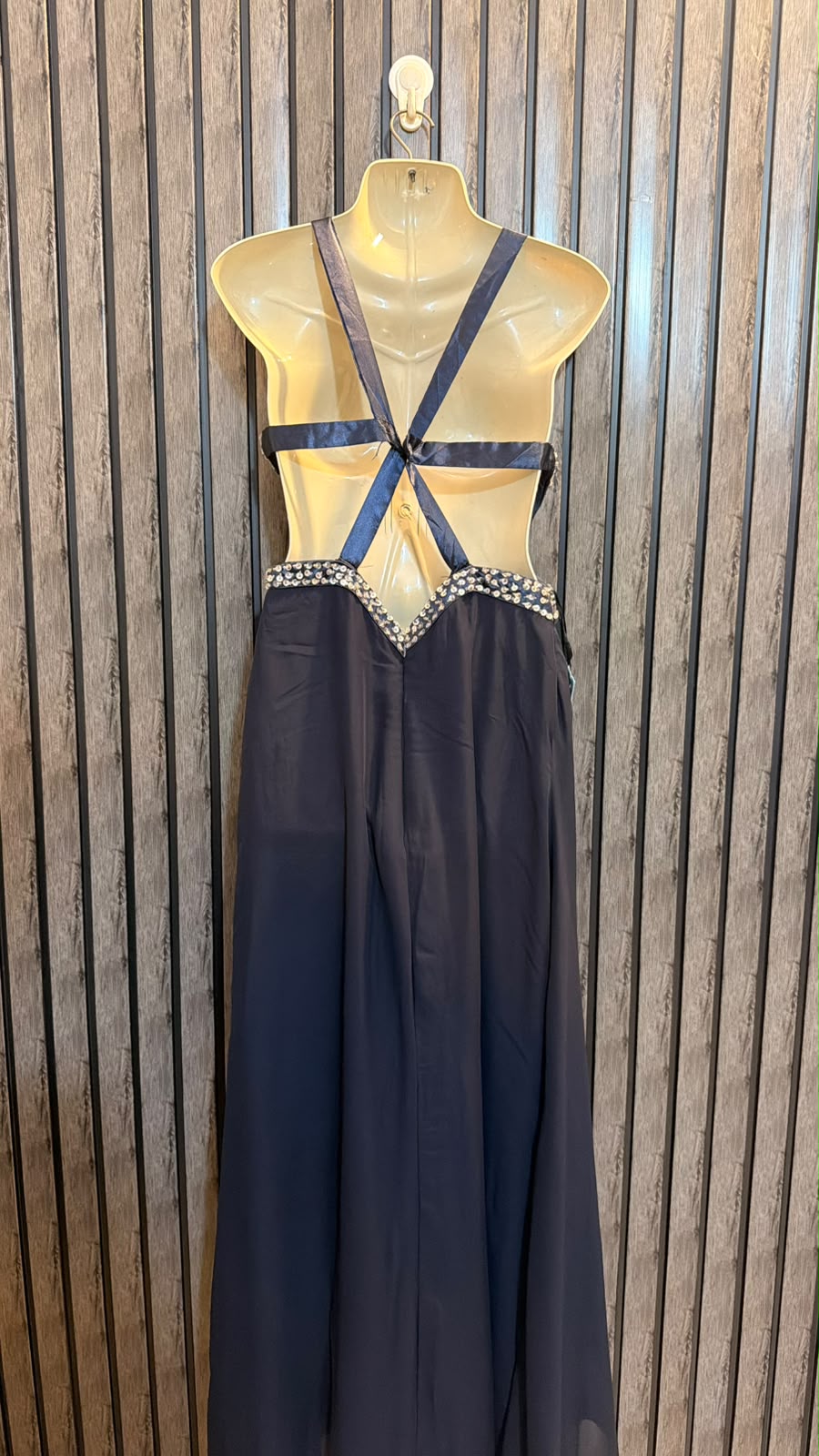 Chest 18  Length 59  Fabric Chiffon Women’s Designer Long Dress