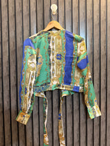Chest small  Lenght 18  Fabric silk Stylish Short Tops for Women