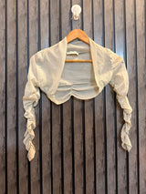 Chest small  Lenght 11  Fabric net Women’s Street Style Crop Tops