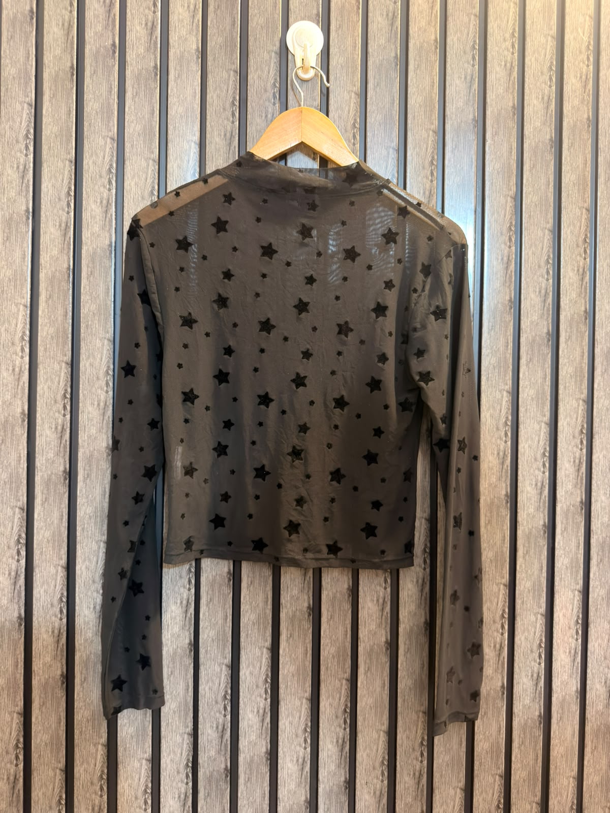 Chest 19  Lenght 19  Fabric net Women’s Casual Crop Tops