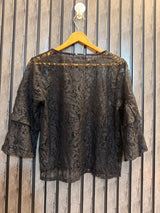 Chest 19  Lenght 21  Fabric net Stylish Western Crop Tops for Women