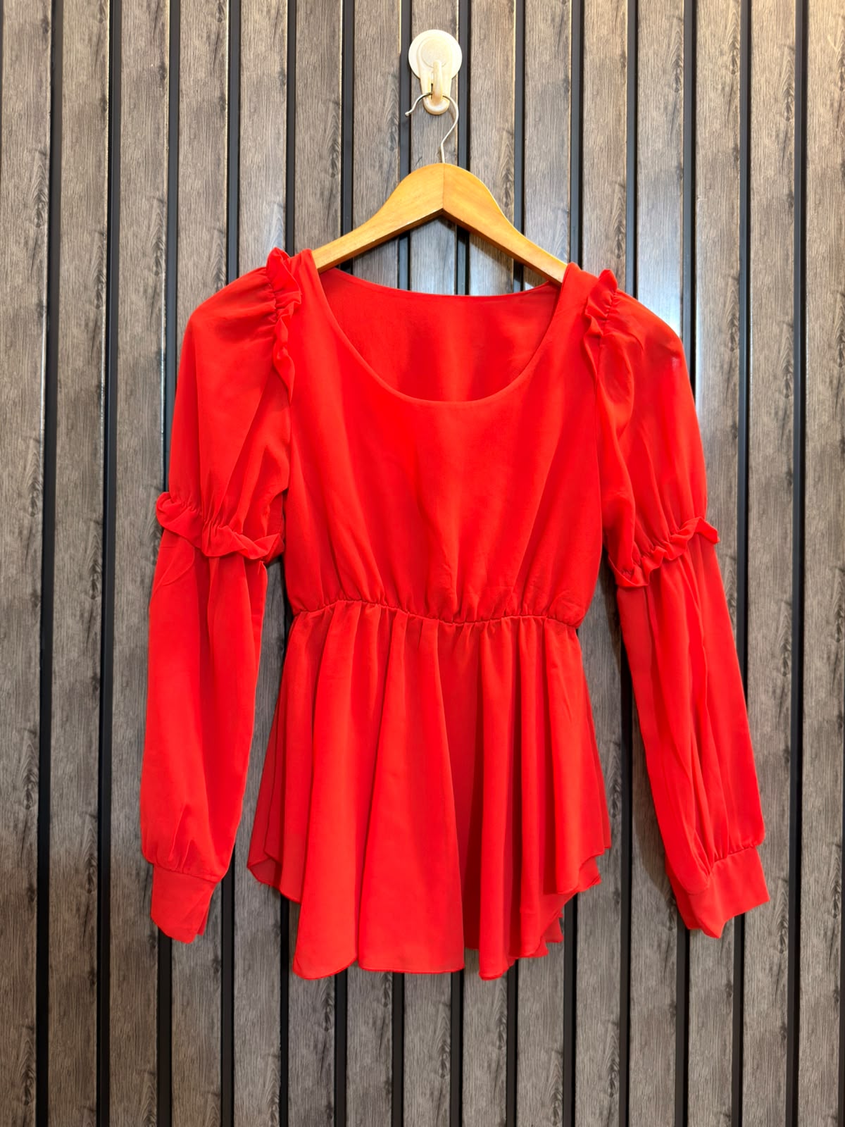 Chest 14  Lenght 24  Fabric chiffon Women’s Designer Western Top