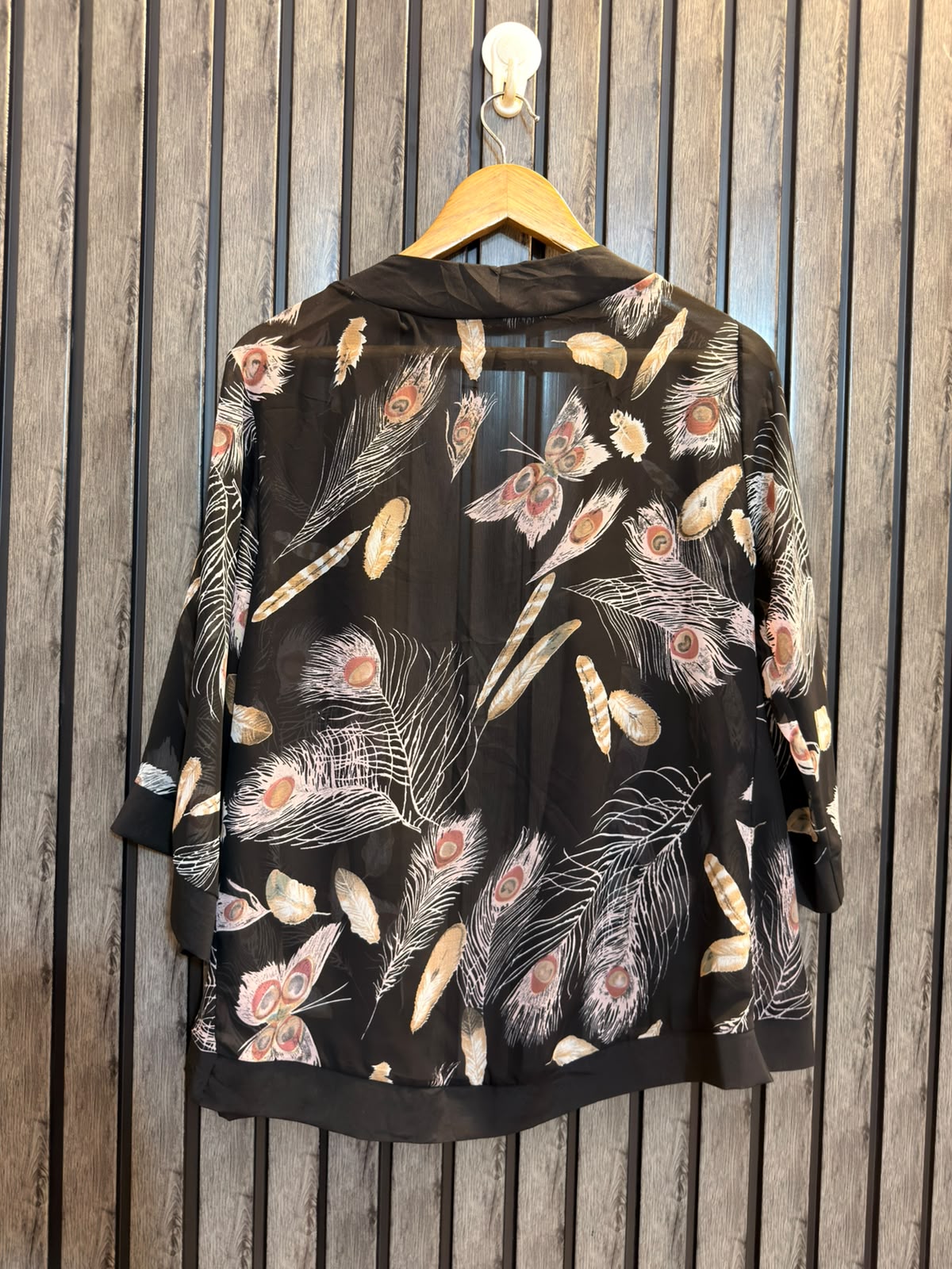 Chest small  Lenght 24  Fabric chiffon Trendy Women’s Full Sleeve Top