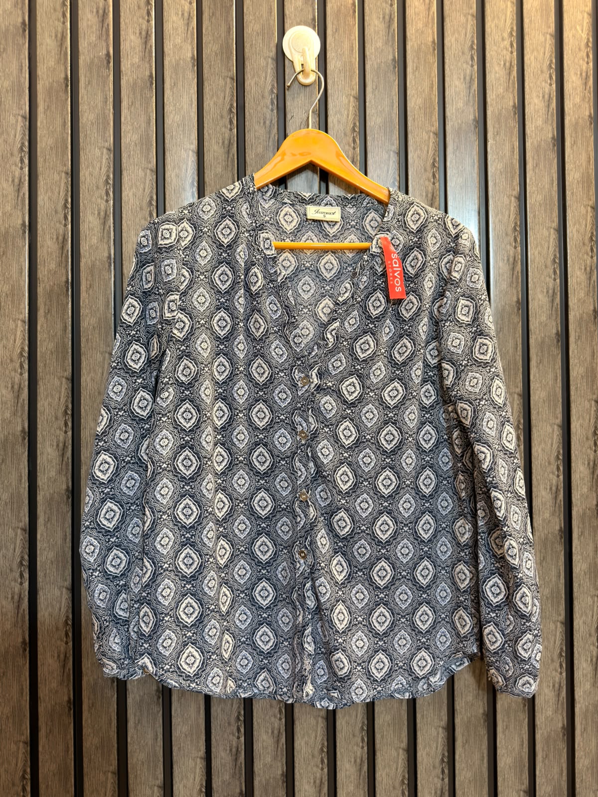 Chest 17  Lenght 24  Fabric chiffon Women’s Casual Full Sleeve Top