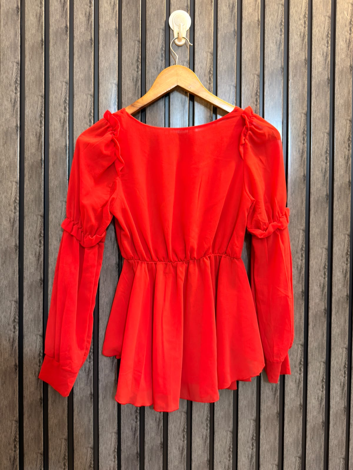 Chest 14  Lenght 24  Fabric chiffon Women’s Designer Western Top