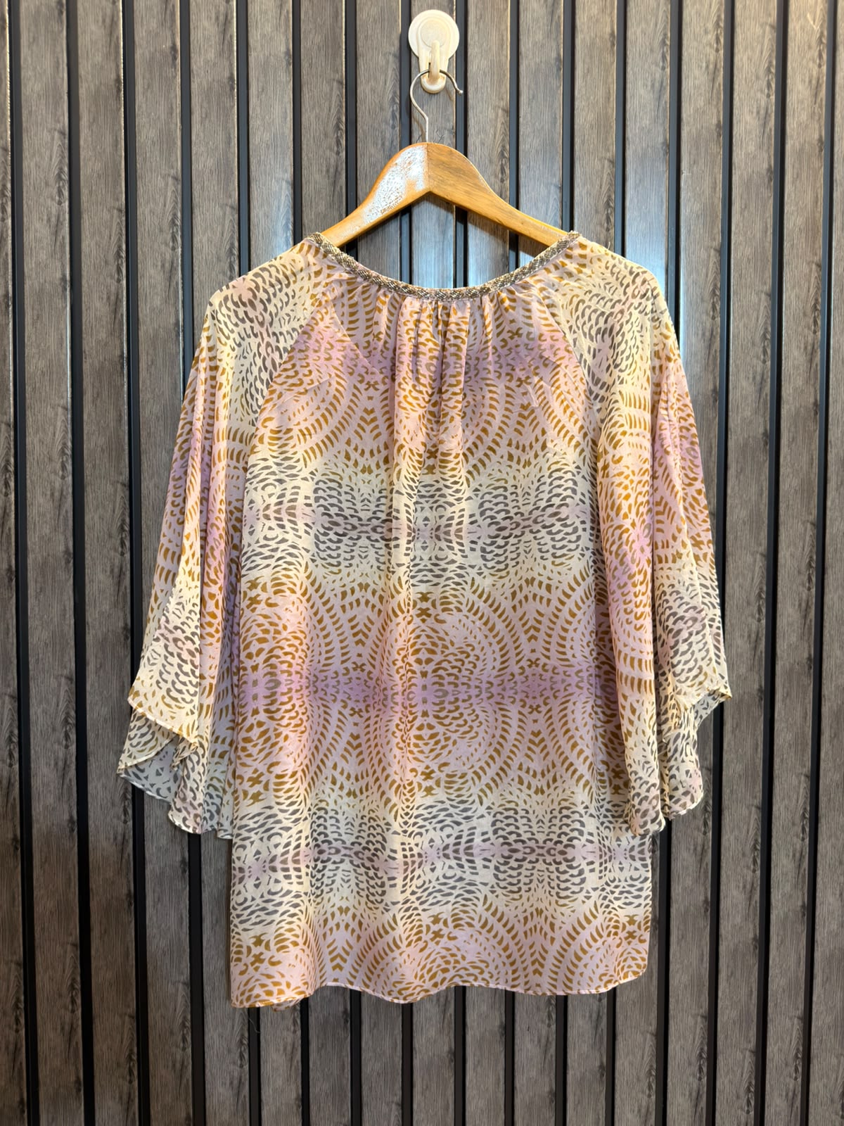 Chest 20  Lenght 26 to 27  Fabric Georgette Women’s Essential Full Sleeve Top