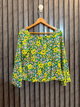 Chest 17  Lenght 21  Fabric chiffon Women’s Modern Full Sleeve Top