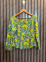 Chest 17  Lenght 21  Fabric chiffon Women’s Modern Full Sleeve Top