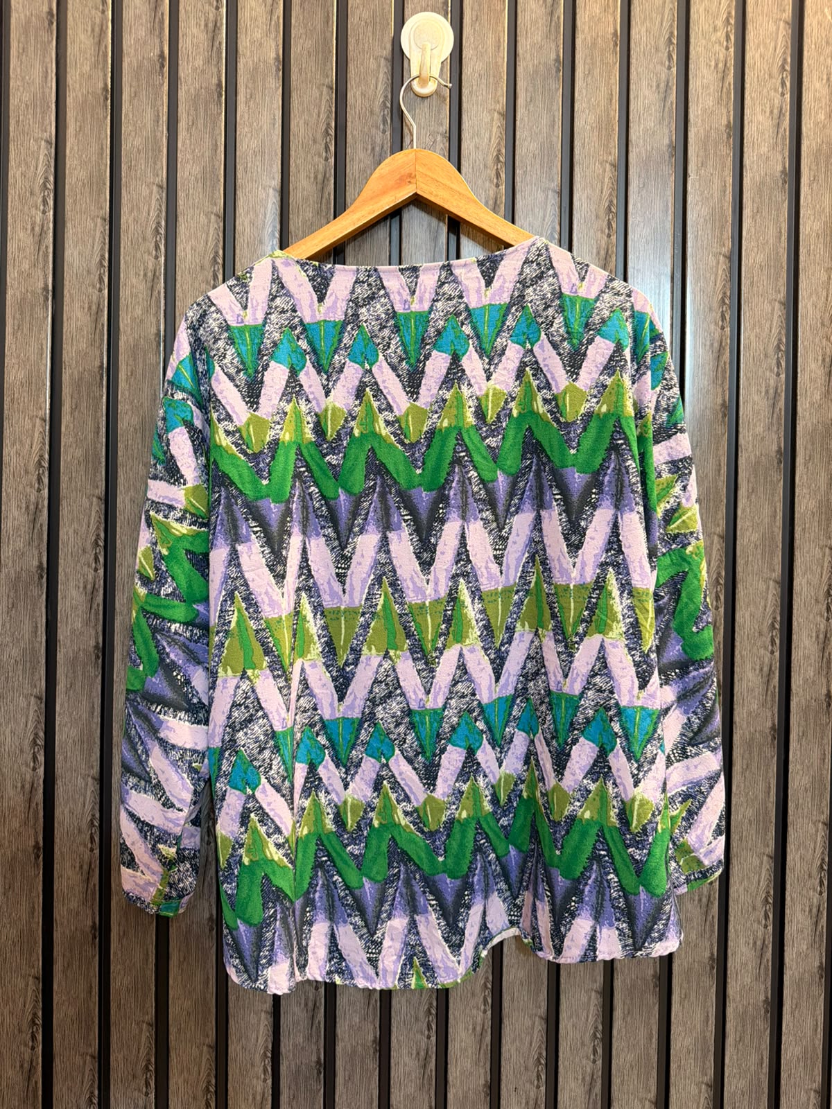Chest small  Lenght 23  Fabric rayon Luxury Women’s Full Sleeve Top