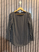 Chest 18  Lenght 27  Fabric chiffon Women’s Modern Full Sleeve Top