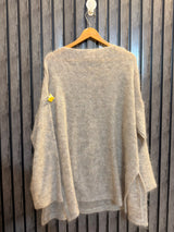 Chest 25  Lenght 31 Designer Women’s Rabbit Wool Sweater
