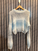 Chest small to medium  baggy style  Lenght 19 Stylish Western Rabbit Wool Sweater