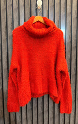 Chest 25  baggy style  Lenght 24 Premium Women’s Rabbit Wool Sweater
