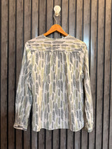 Chest 18  Lenght 25  Fabric silk Women's Western Full Sleeve Top