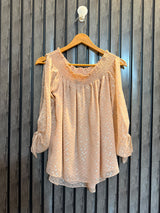 Chest 19  Lenght 24  Fabric chiffon Ladies' Premium Western Fashion Top