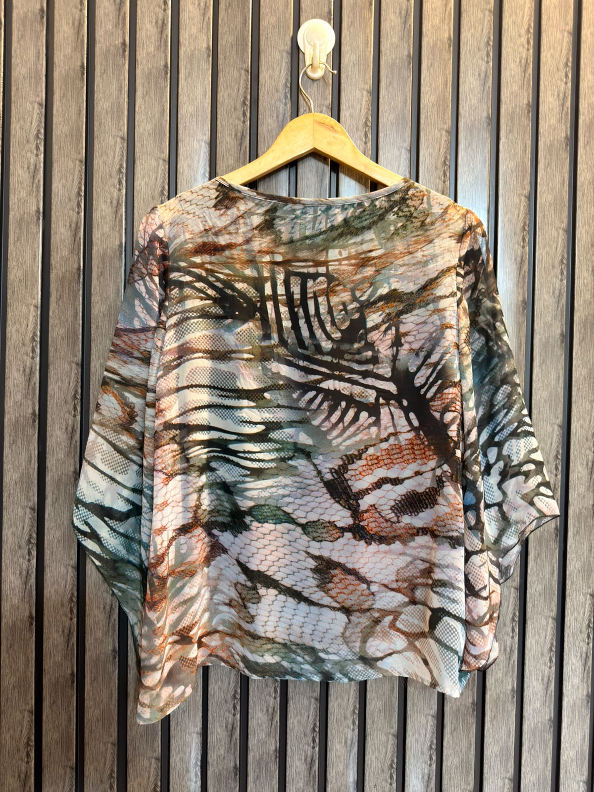 Chest 19  Lenght 25  Fabric Chiffon Elegant Western Wear Top for Ladies