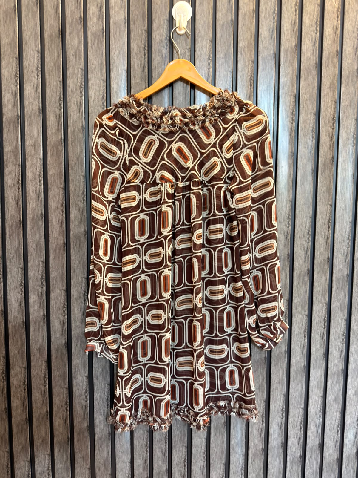 Chest 17  Lenght 32  Fabric chiffon Women's Modern Full Sleeve Top
