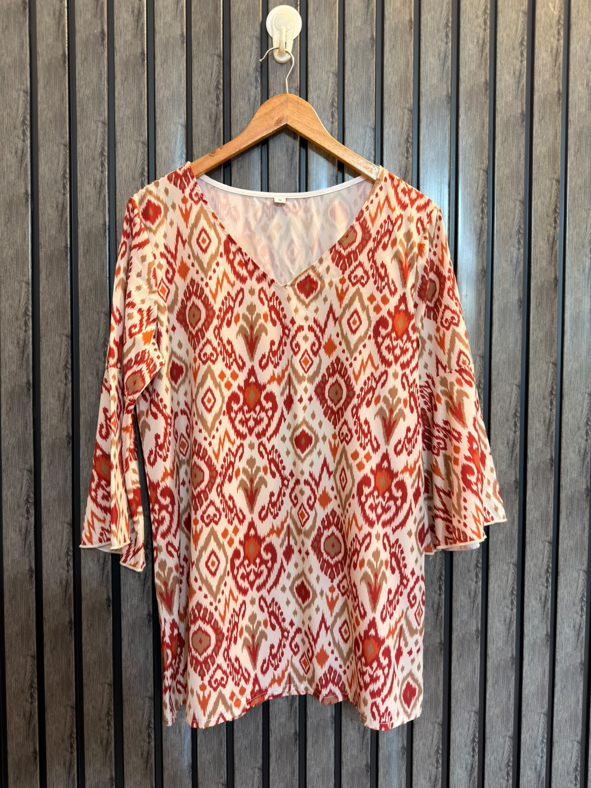 Chest 19  Lenght 29  Fabric silk Women's Fashion Full Sleeve Shirt Top