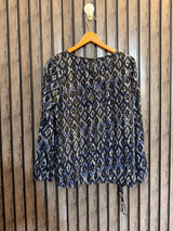 Chest 19  Lenght 24  Fabric silk Women's Smart Casual Full Sleeve Top