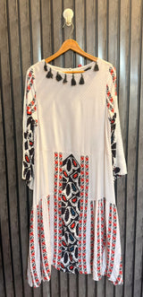 Chest 19  Lenght 45  Fabric linen Premium Fashion Long Top for Ladies