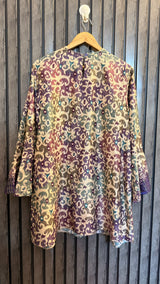 Chest 21  Lenght 31  Fabric silk Women’s Chic Western Style Tunic
