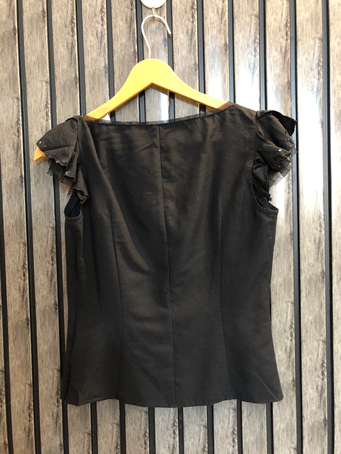 Chest 16 length 19 fabric silk Fashion Basic Women’s Half Sleeve Top