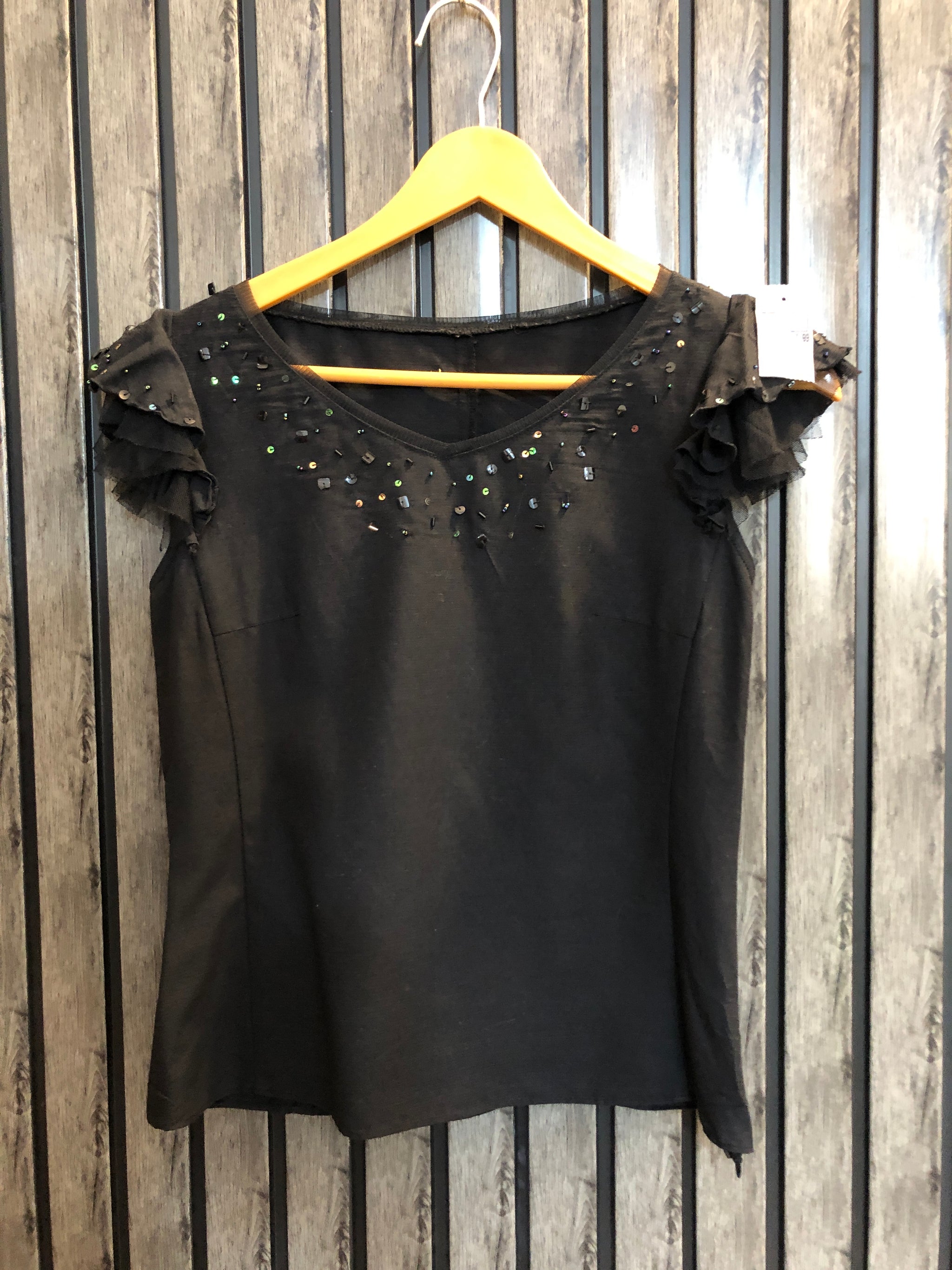 Chest 16 length 19 fabric silk Fashion Basic Women’s Half Sleeve Top