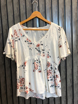 Chest 19 length 23 fabric linen Soft Touch Women’s Half Sleeve Top