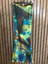 Waist 36  Length 43  Fabric Chiffon Contemporary Western Skirts for Ladies