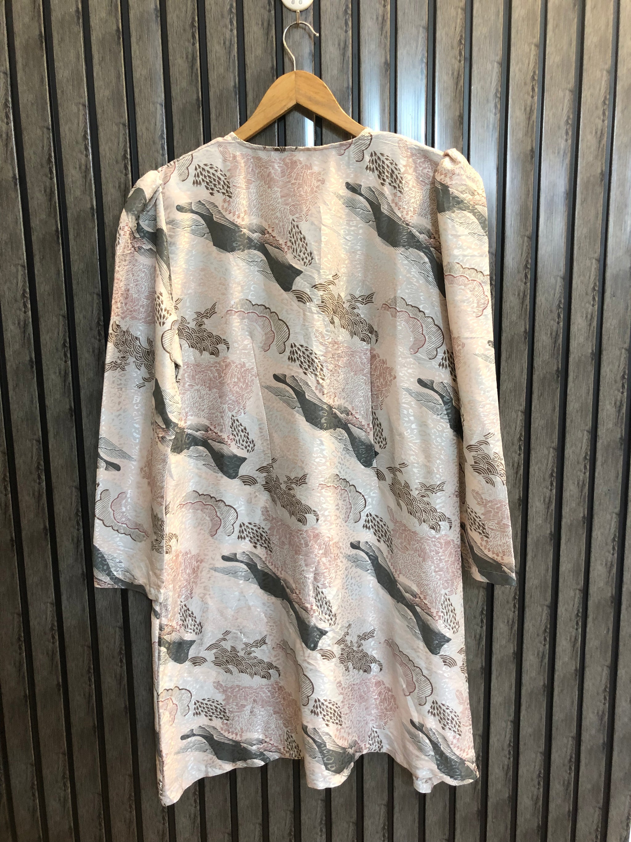 Chest 20  Length 38  Fabric Silk Contemporary Branded Long Tops