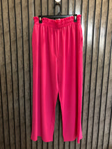 Waist 36 To 38  Length 41  Fabric Chiffon western branded womens pink trouser