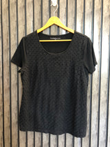 Chest 19  Length 24  Front Fabric Cotton  Back Fabric Jersey Stylish Summer Half Sleeves Women Top