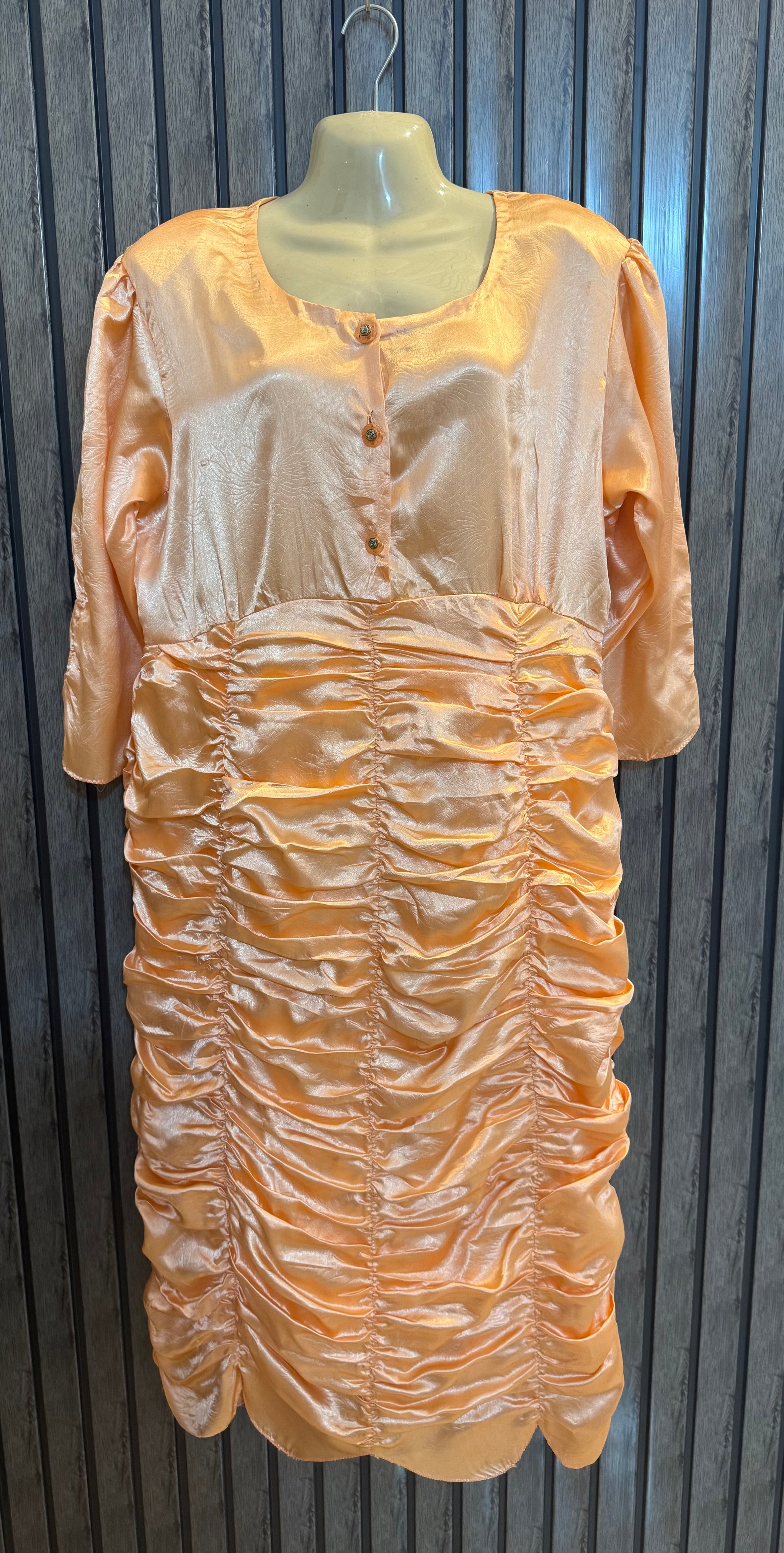 Chest 20  Length 46  Fabric Silk Western Long Maxi Dress