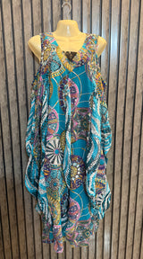 Chest 23  Length 45  Fabric Cotton Silk Printed Imported Long Maxi Dress