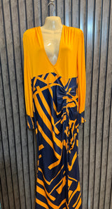 Chest 20  Length 61  Fabric Silk Jersey High-End Branded Western Maxi