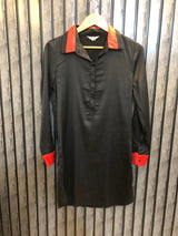 Chest 18  Length 33  Fabric Silk Luxury Western Brand Casual Long Top